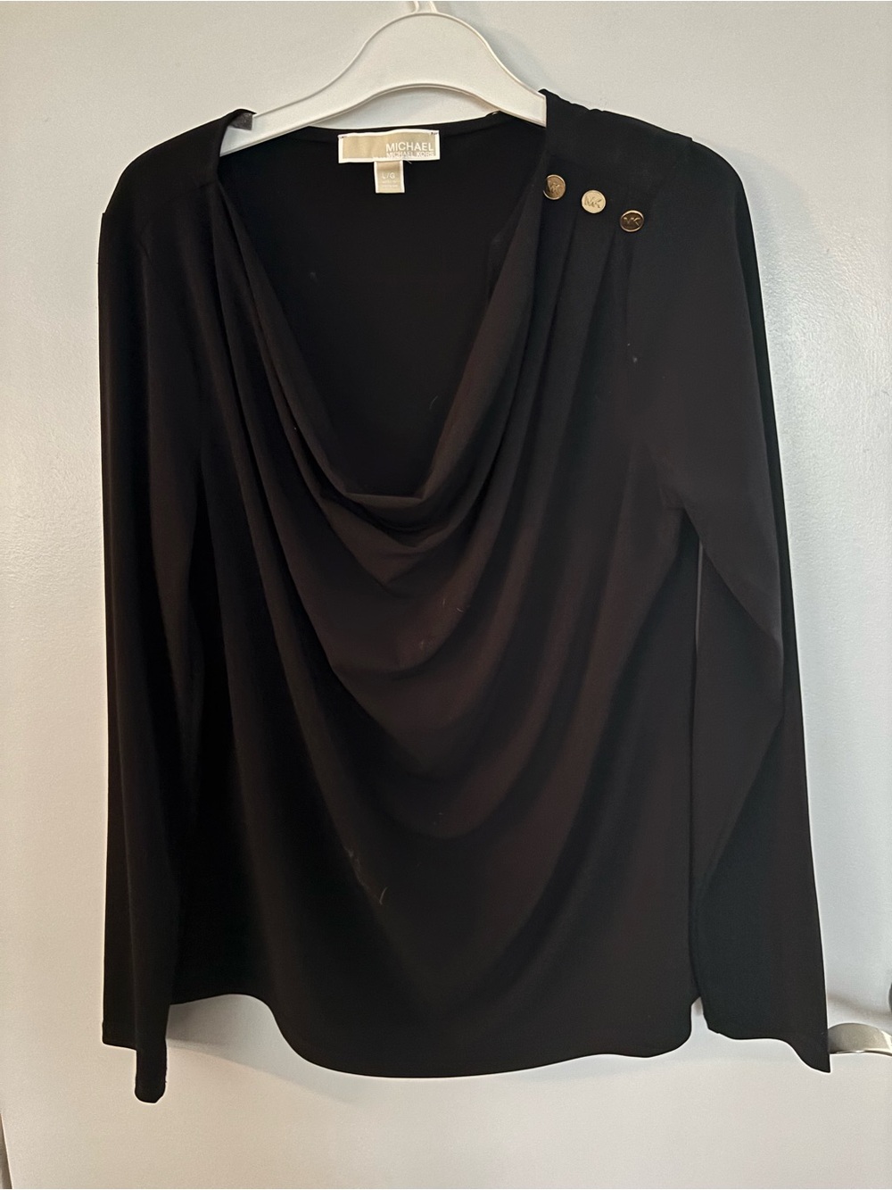 Michael Kors Black Lightweight Top